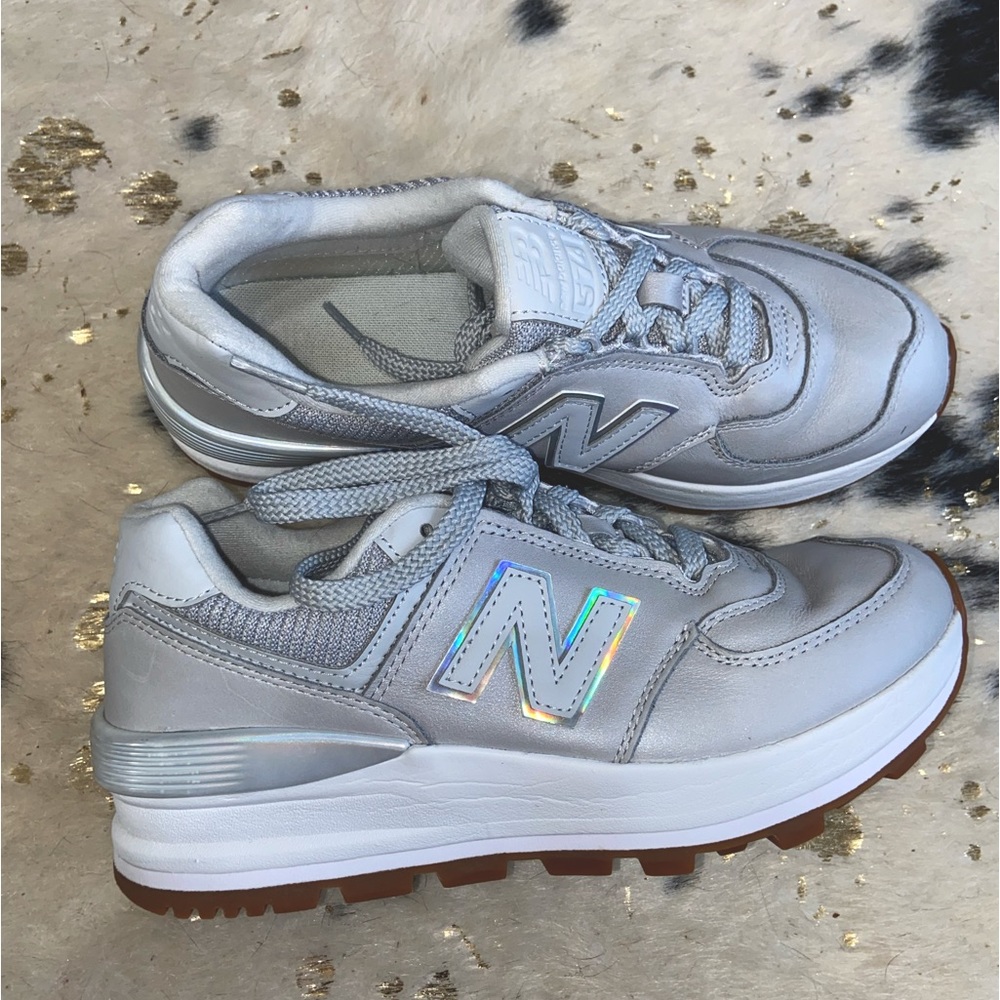Gray Women’s Platform New Balances